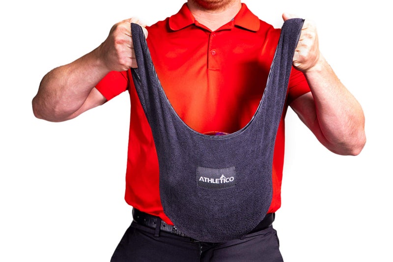 Athletico Microfiber Bowling See Saw - Towel to Polish Your Bowling Ball with See-Saw Shammy (Black) - Image 1